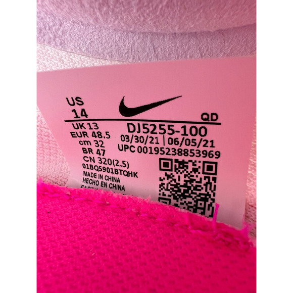 Nike ZoomX Dragonfly Rawdacious DJ5255 100 Sprint Spikes White Size 14 NEW - Picture 3 of 12